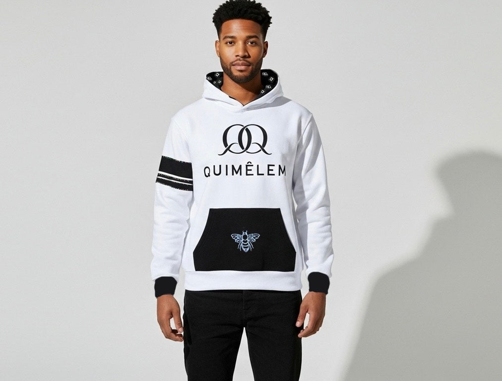 Men's Chest Logo Raglan Hooded Sweatshirt
