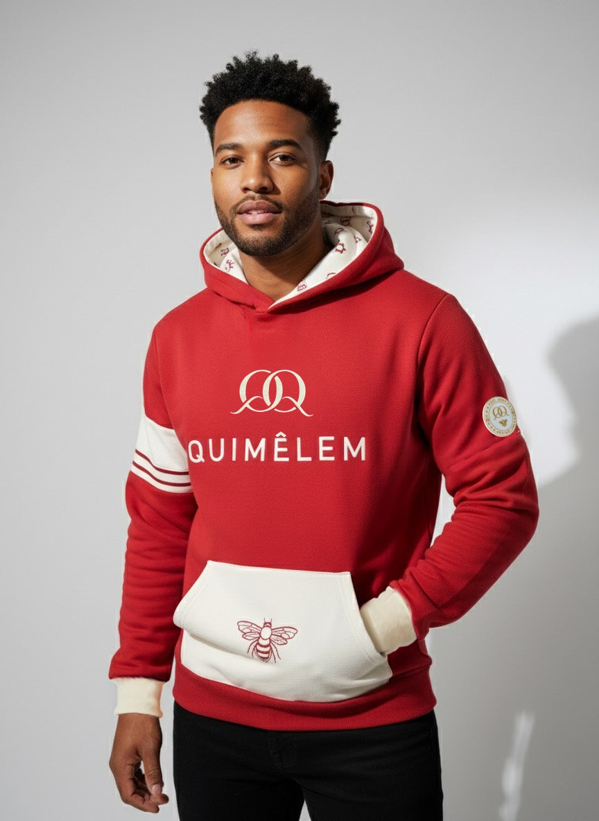 Men's Chest Logo Raglan Hooded Sweatshirt