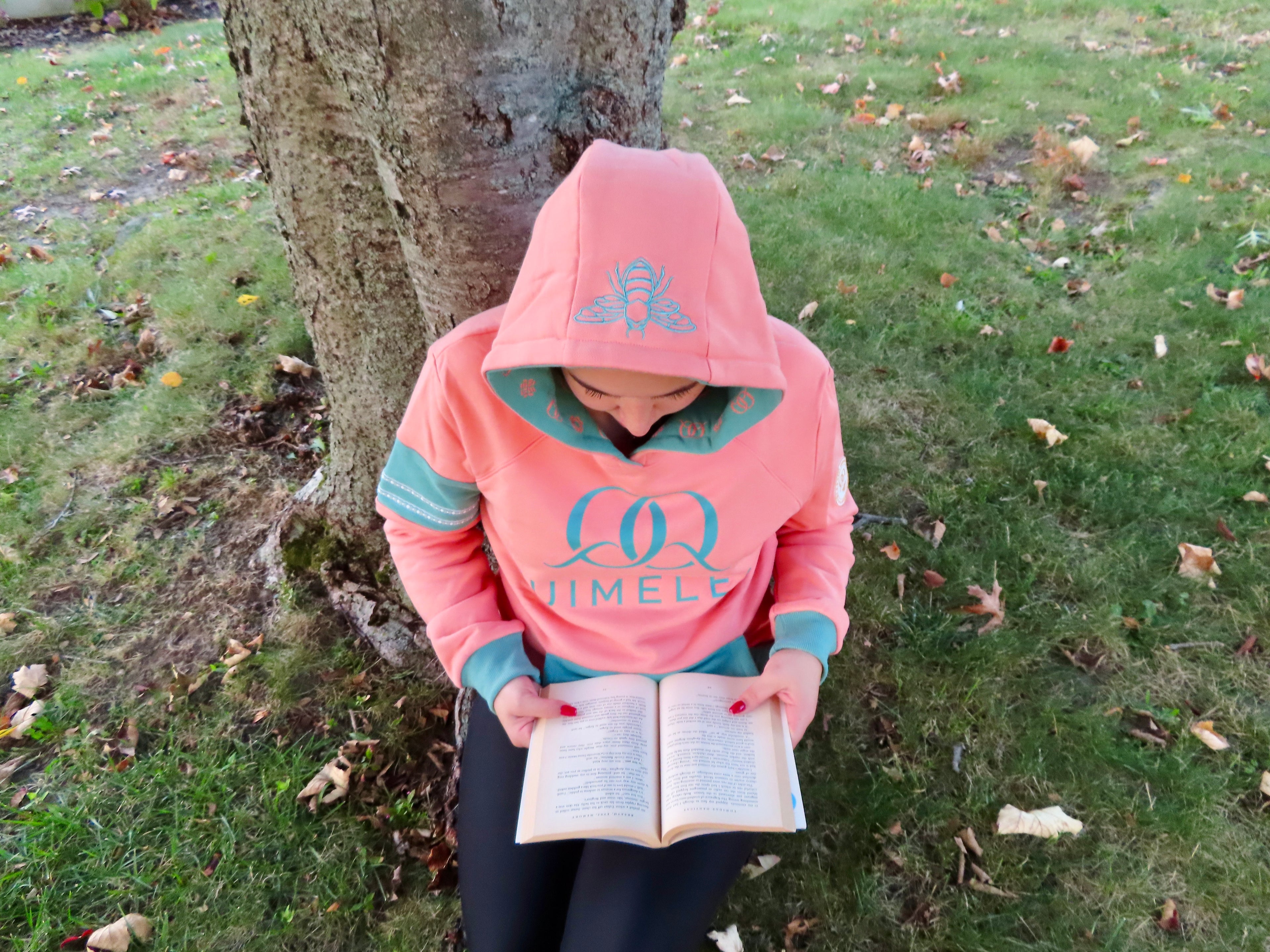 Women's Chest Logo Print Hooded Sweatshirt