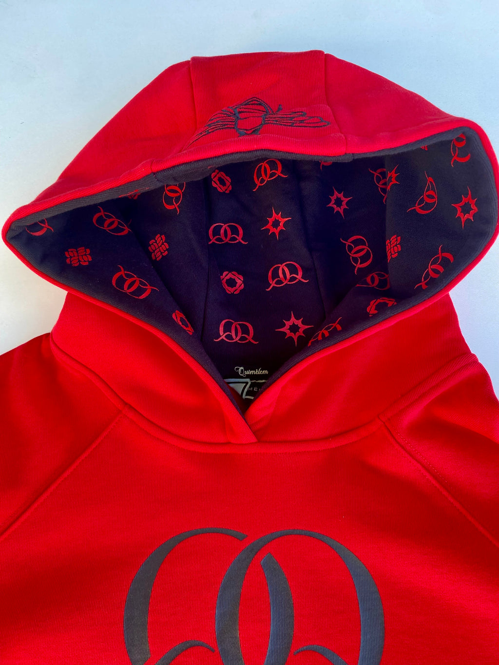 Men's Chest Logo Raglan Hooded Sweatshirt