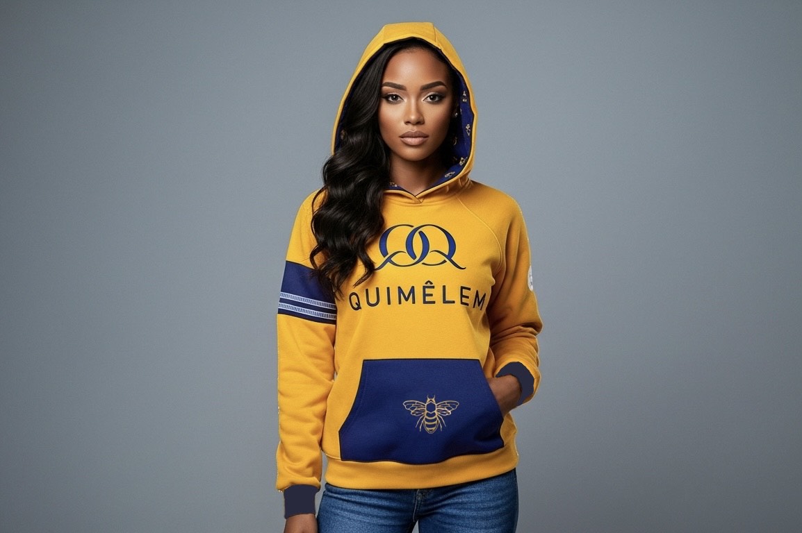 Women's Chest Logo Print Hooded Sweatshirt