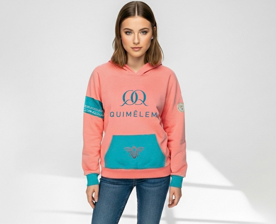 Women's Chest Logo Print Hooded Sweatshirt